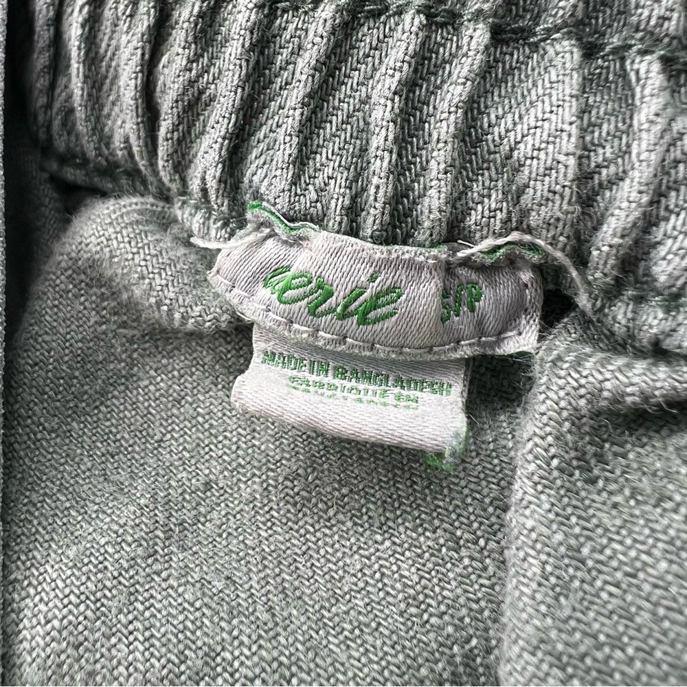 Aerie Washed Olive Green Linen & Lyocell Button Front Mini Skirt Sz S - Picture 6 of 13